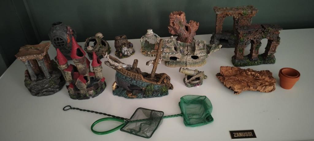 AQUARIUM DECORATIE - groot lot - prima staat !, Enlèvement, Comme neuf, Decoratie