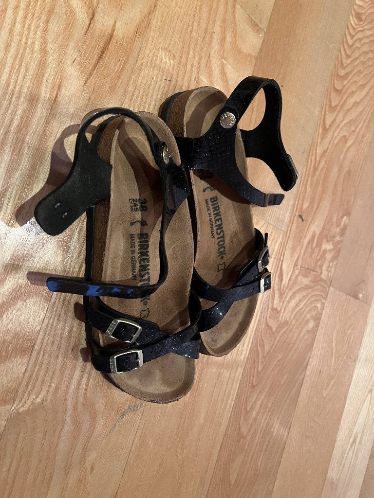 Birkenstock Kumba, paillettes noires, taille 38, Vêtements | Femmes, Chaussures à haut talons, Comme neuf, Enlèvement, Noir