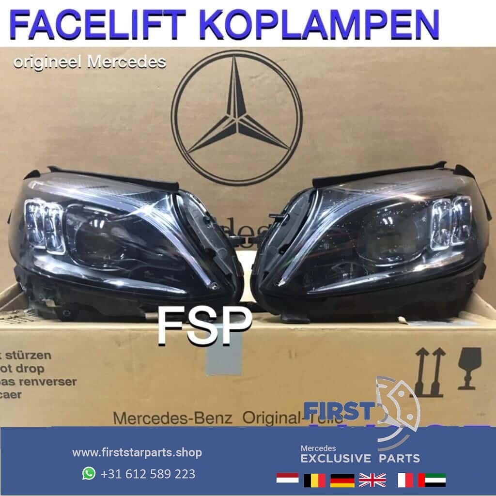 W205 multibeam LED koplamp set Mercedes C Klasse facelift ko, Utilisé, -, -, Enlèvement ou Envoi