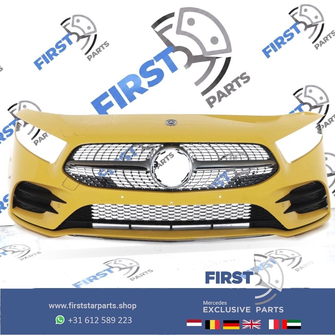 W177 BUMPER AMG LINE VOORBUMPER A KLASSE 2022 35 ZWART WIT G, Auto-onderdelen, Gebruikt, -, Voor, Ophalen of Verzenden