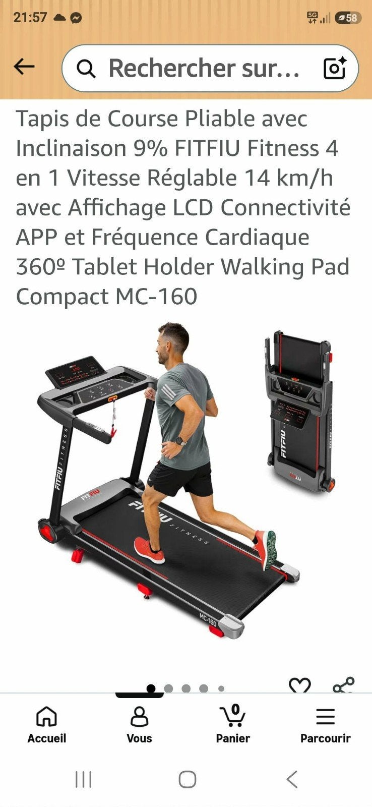 a vendre tapis course, Enlèvement, Neuf, Tapis roulant