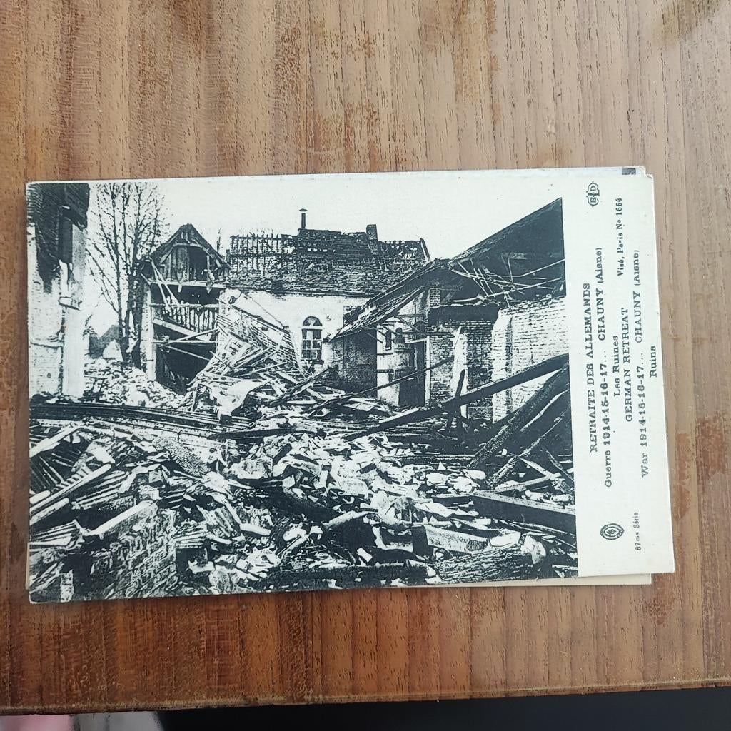 Retraite des Allemands chauny, Ophalen of Verzenden