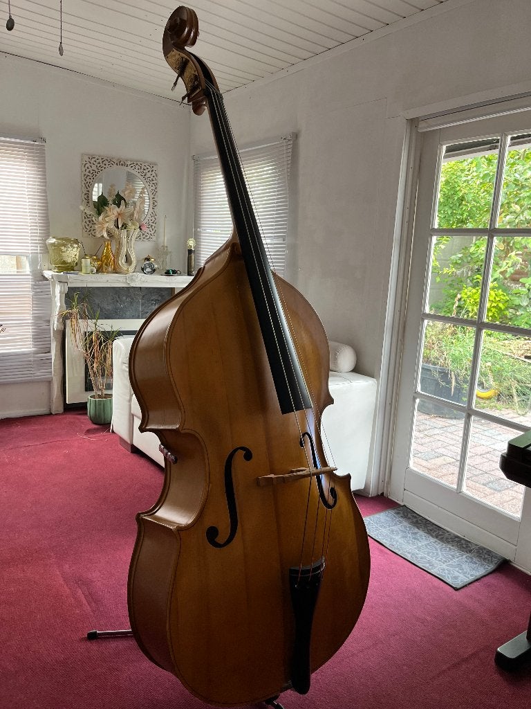 contrabas, Muziek en Instrumenten, Strijkinstrumenten | Contrabassen, Ophalen, Gebruikt, 4/4-contrabas