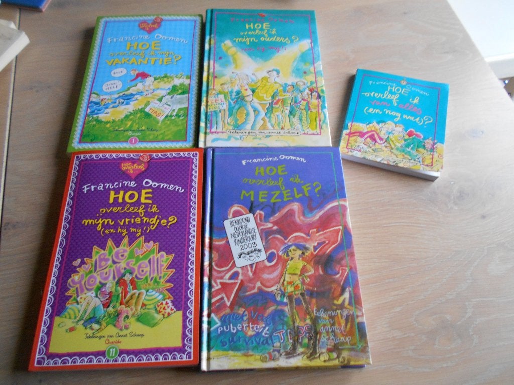 Hoe overleef ik, boekenpakket, Francine Oomen, Boeken, Ophalen, Zo goed als nieuw, Francine Oomen, Fictie