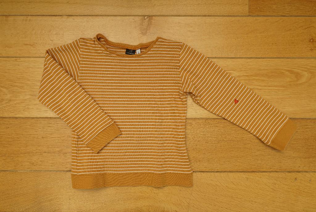 longsleeve mundo melocotón, maat 110 - 116, Kinderen en Baby's, Gebruikt, Meisje, Ophalen of Verzenden, Shirt of Longsleeve