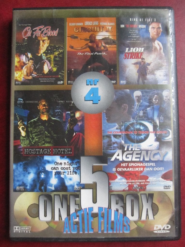 One Box - 5 actie films nr. 4 (5 films op 1 DVD), Engels, Alle leeftijden, Nederlands, Actie