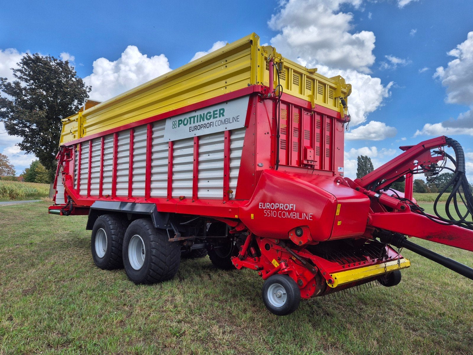 Pottinger Europrofi 5510 ladewagen opraapwagen, Ophalen