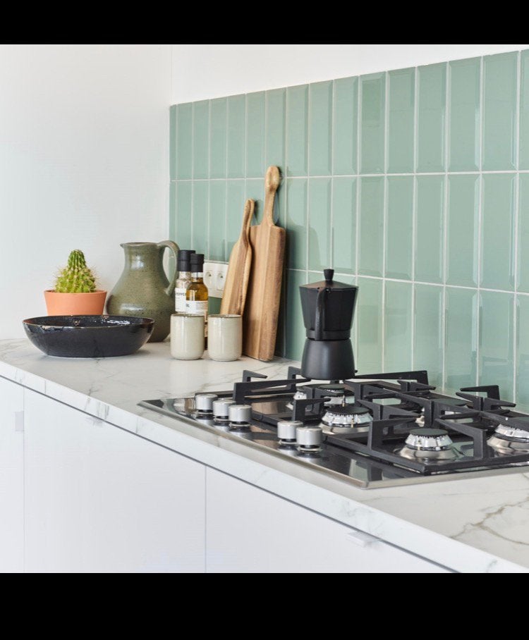 Muurtegels Stockholm soft green, Ophalen, Zo goed als nieuw
