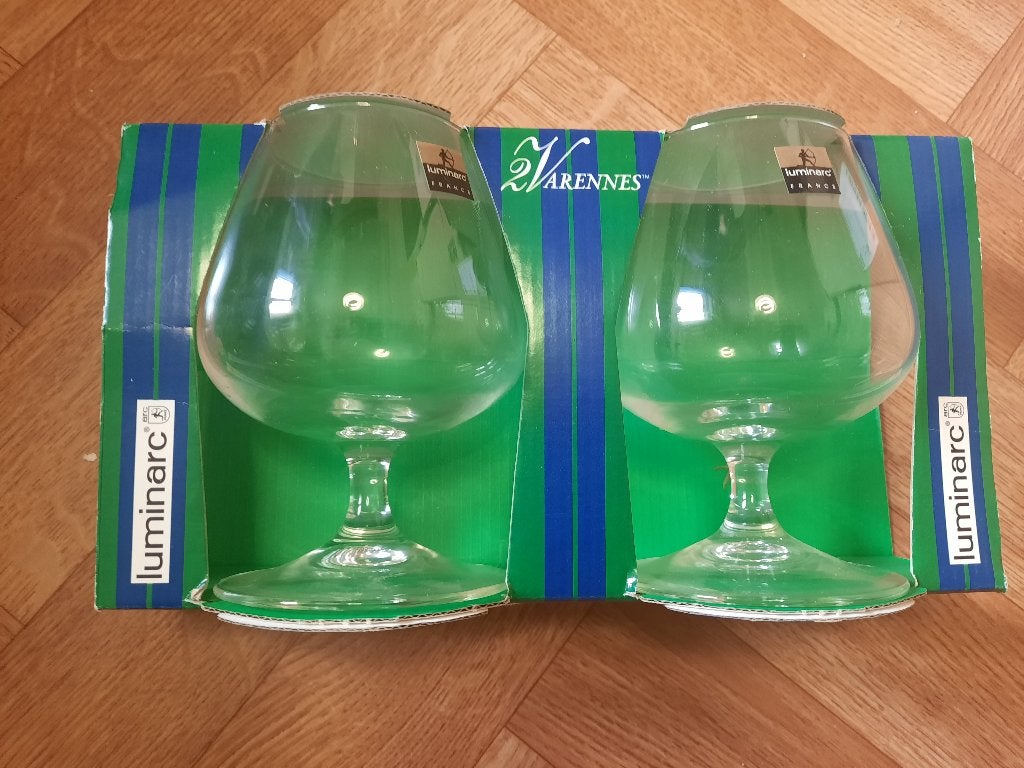 set van 2 splinternieuwe mooie glazen Luminarc 39.5cl, Huis en Inrichting, Ophalen of Verzenden, Nieuw