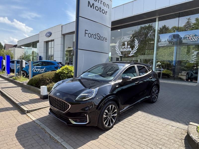Ford Puma ST-LINE VIGNALE MHEV Ecoboost 125PK OC3683 *26039*, Auto's, Ford, 121 g/km, Puma, Zwart, Hybride Elektrisch/Benzine