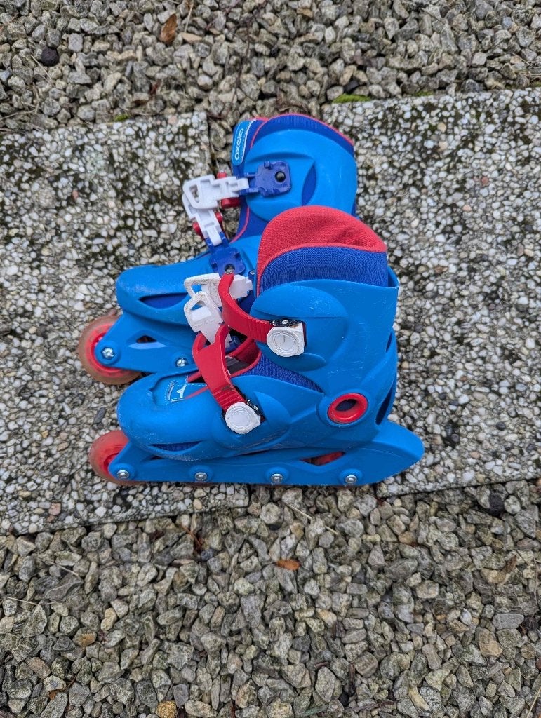 OXELO Kinderskates Play3 blauw/rood, Kinderen en Baby's, Ophalen, Gebruikt, Kinderen