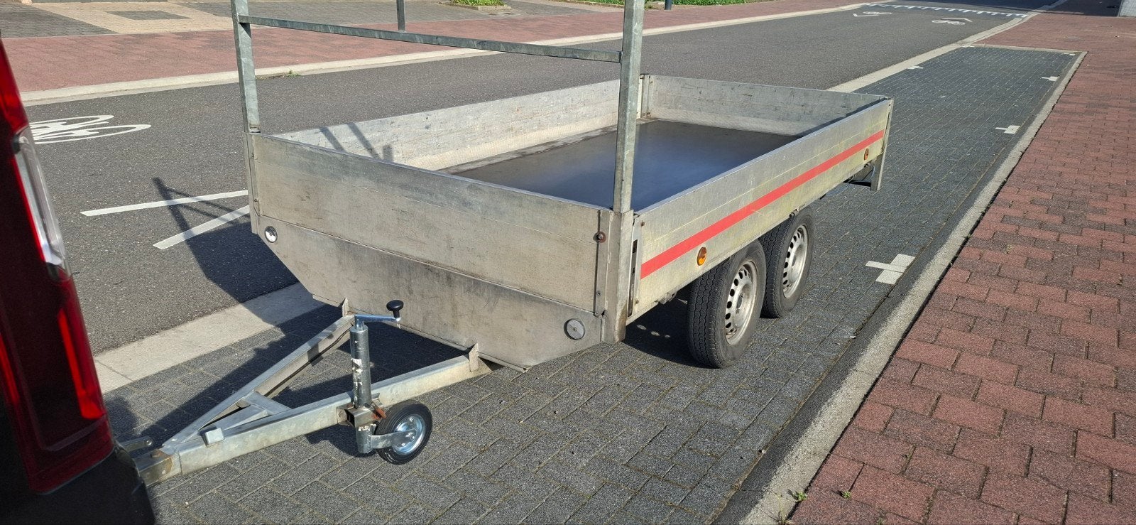 Remorque à plateforme, double essieu, 750 kg, non freinée, Enlèvement ou Envoi