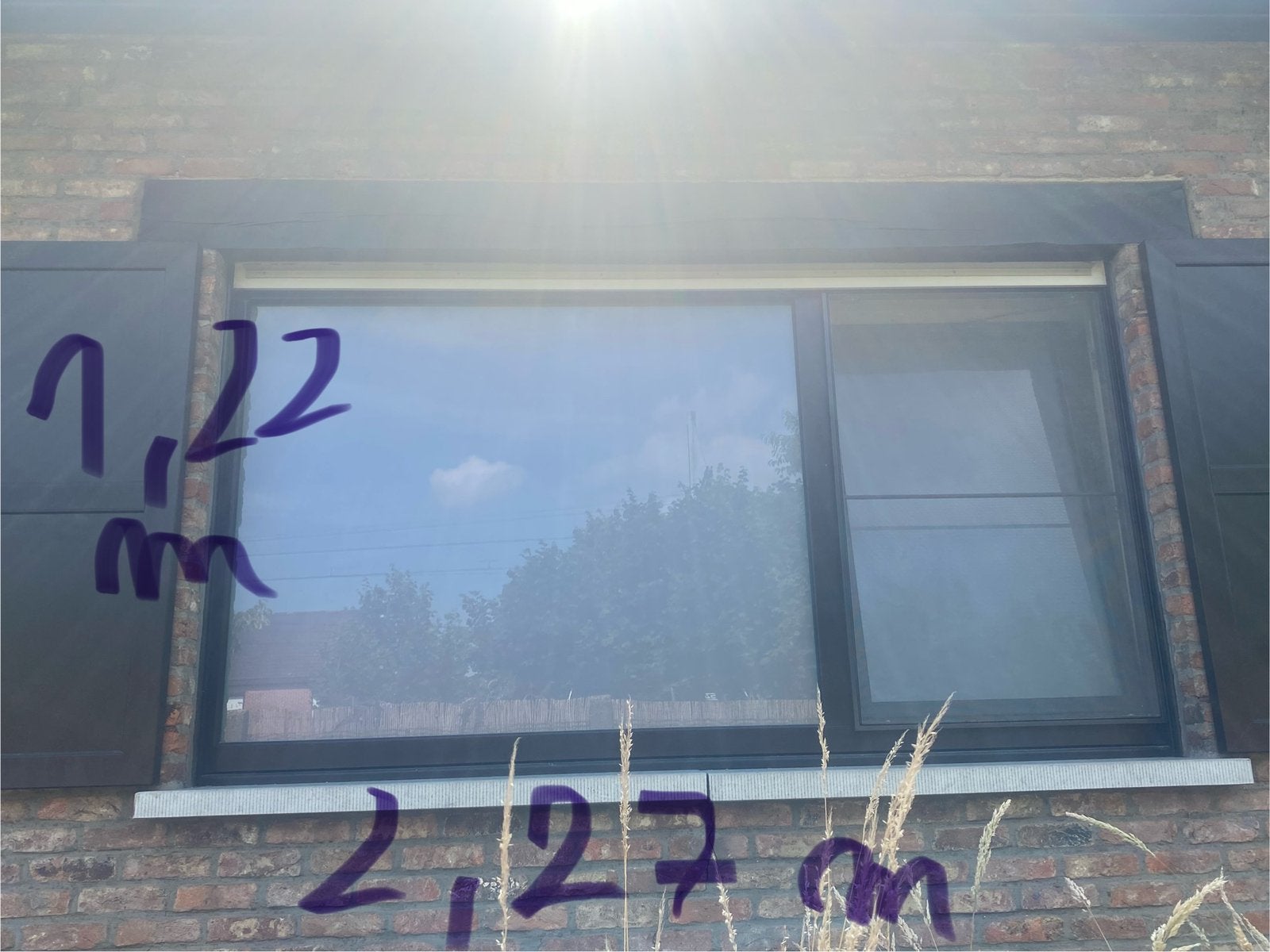 Raam melkglas PVC, Ophalen, Zo goed als nieuw