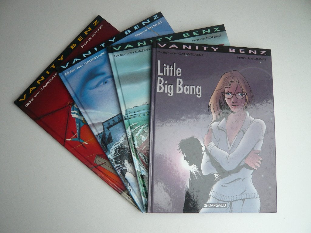 Bd VANITY BENZ tomes 1 à 4 (EO ttbe) avec 2 dédicaces, BONNET / VAN CAUWELAERT, Enlèvement ou Envoi, Série complète ou Série, Utilisé