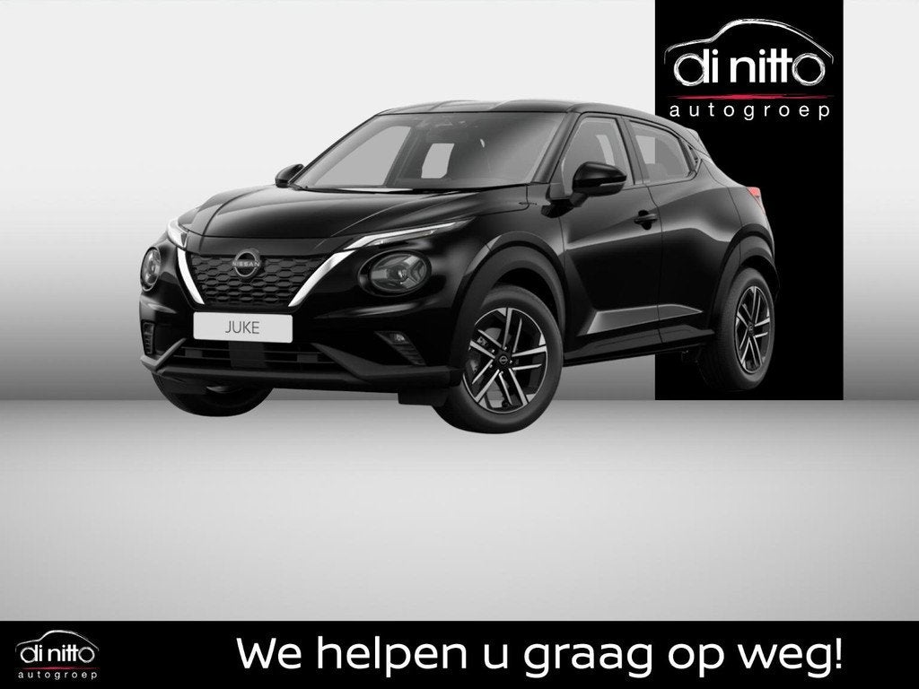 Nissan Juke 1.6 Hybrid 145 N-Connecta, Auto's, Nissan, Stof, Zwart, Bedrijf, 5 zetels