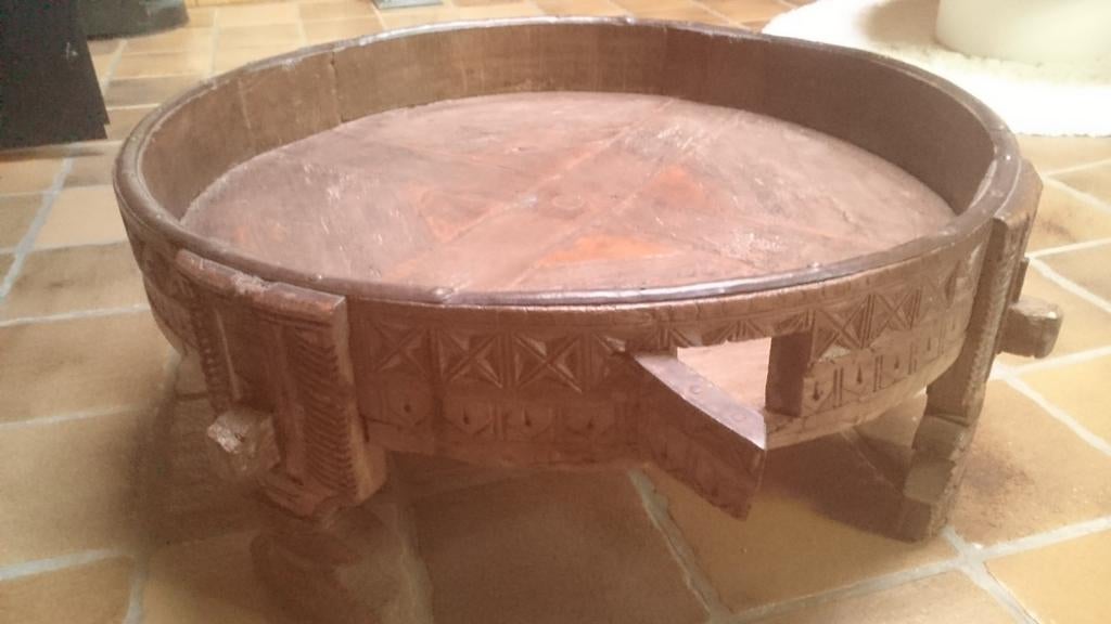 Bijzettafel, Ophalen, Hout