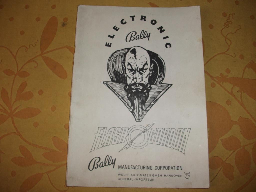 Flipperkast Bally Flash Gordon handleiding., Verzamelen, Gebruikt, Elektronisch, Bally, Ophalen of Verzenden