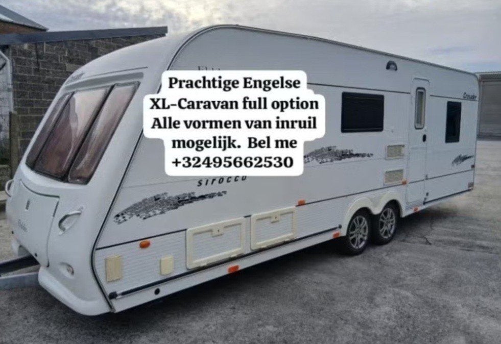 Caravan XXL, Roue de secours, 2 lits séparés, Elddis, Particulier