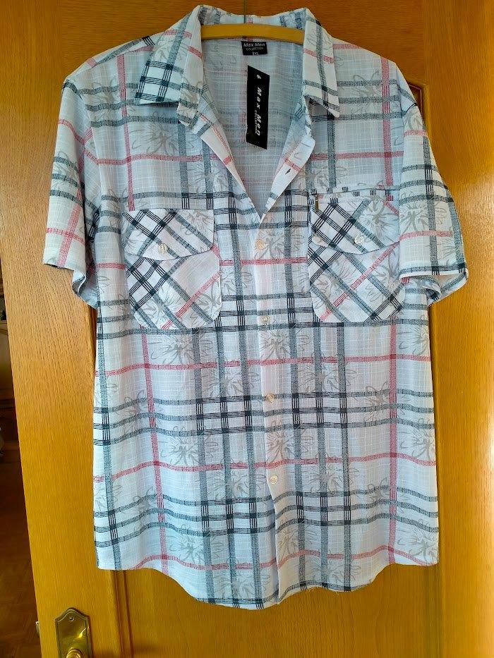 Nieuw zomerhemd heren,korte mouwen,2 borstzakjes,maat:XXL., Kleding | Heren, Overhemden, Wit, Ophalen of Verzenden, Overige halswijdtes