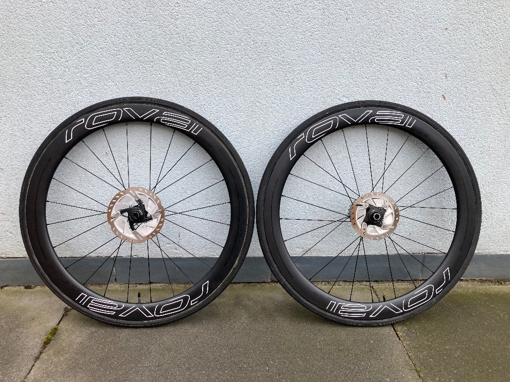 Roval clx rapide 64 disc wielen, Roval Carbon, Gebruikt, Racefiets, Carbon