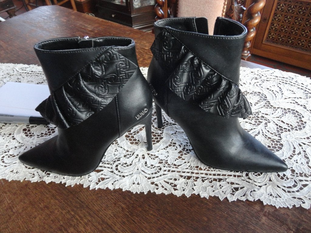 Zwarte enkel laarsjes, Kleding | Dames, Liu Jo, Zwart, Lage of Enkellaarzen, Nieuw