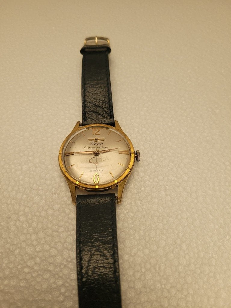 Lings Super de Luxe Vintage 1963-68 – Swiss – Antimagnetic, Enlèvement ou Envoi