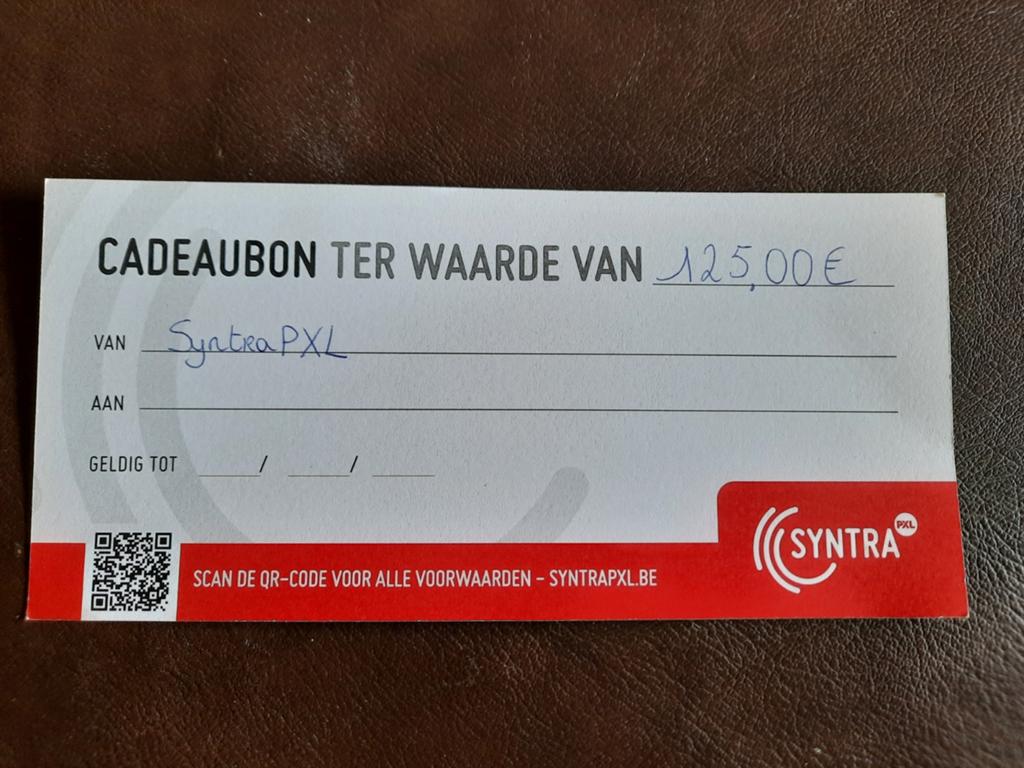 Cadeaubon Syntra pxl, Bon cadeau