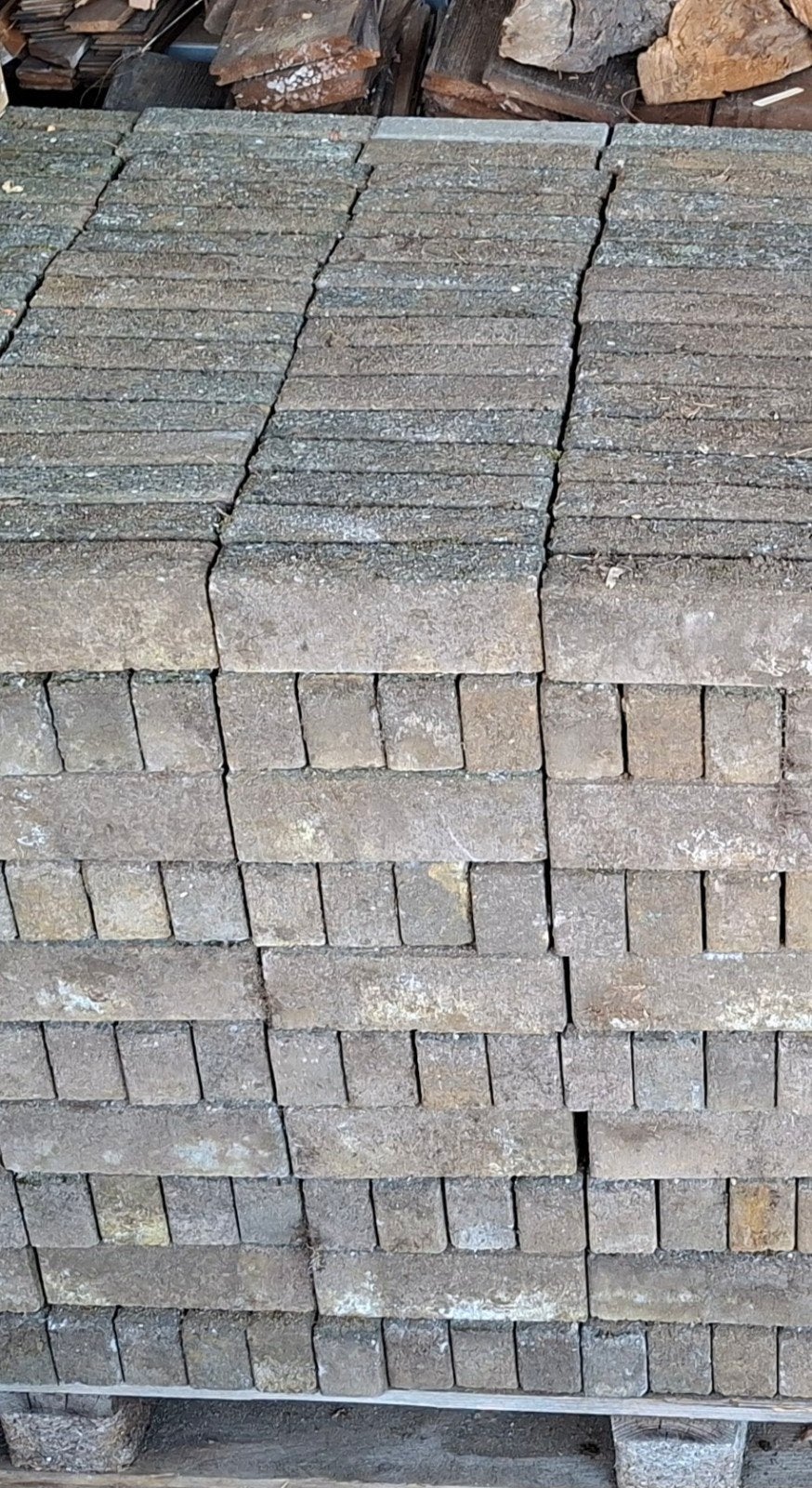 Pavés en béton, Béton, Enlèvement, Utilisé, Briques