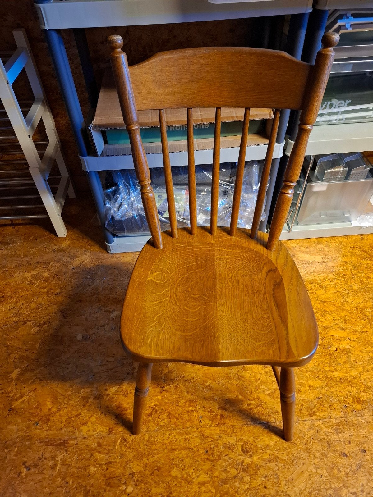 set van 4 eiken stoelen, Enlèvement