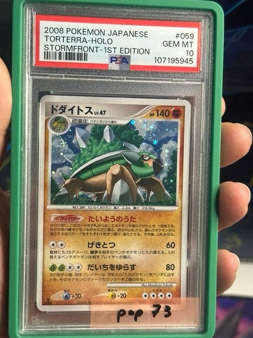 Pokémon Torterra Stormfront 1st Edition psa 10 lowpop, Enlèvement ou Envoi, Comme neuf