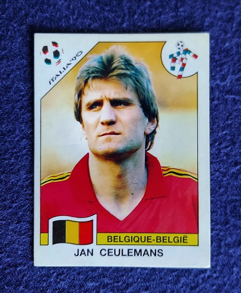 Panini sticker card voetbal WK Italia 1990 - Jan Ceulemans ', Enlèvement ou Envoi, Autocollant