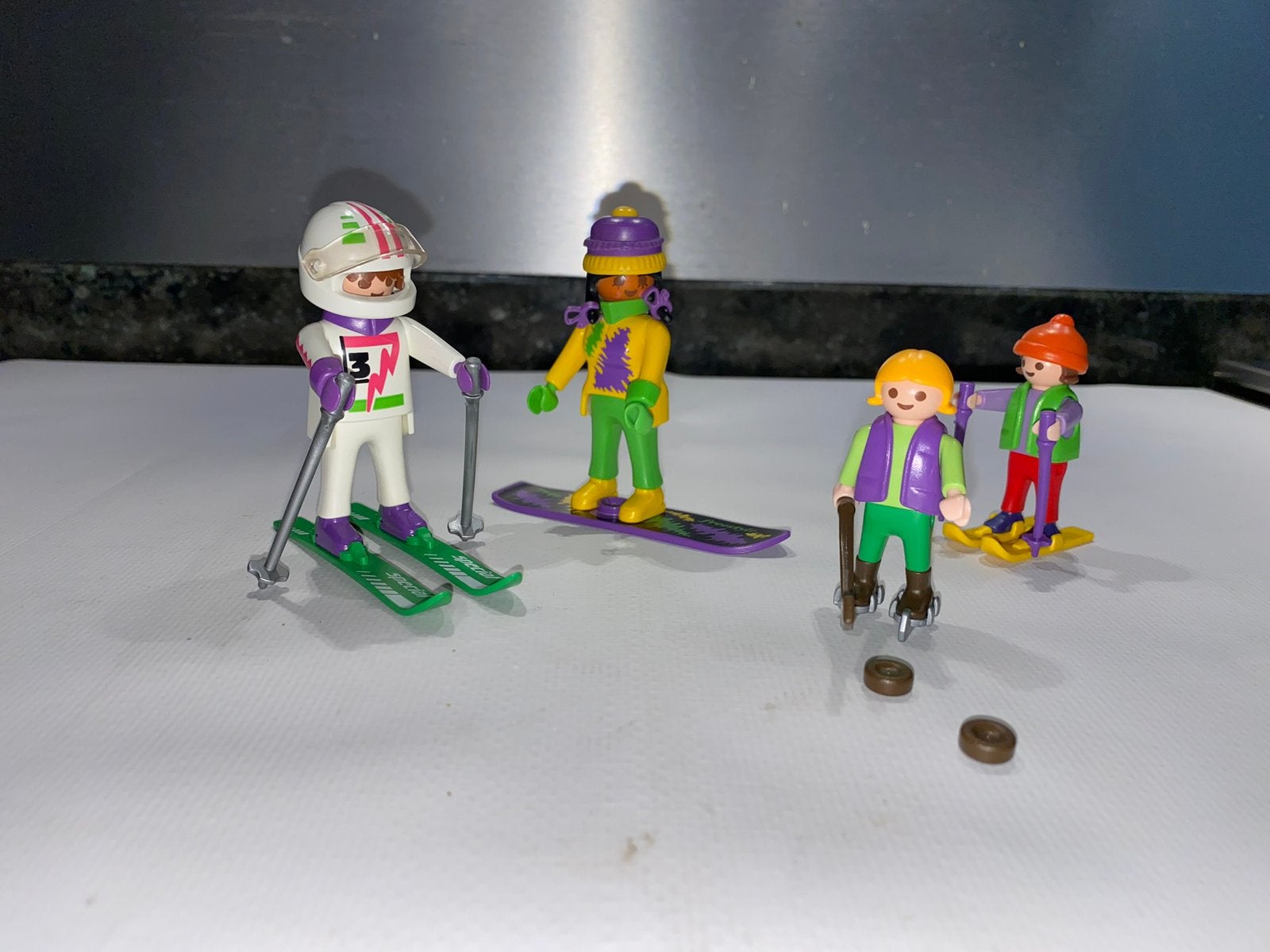 Sports d'hiver Playmobil Vintage — Skieurs et snowboarders, Enfants & Bébés, Enlèvement ou Envoi, Utilisé, Kit complet, Figurines