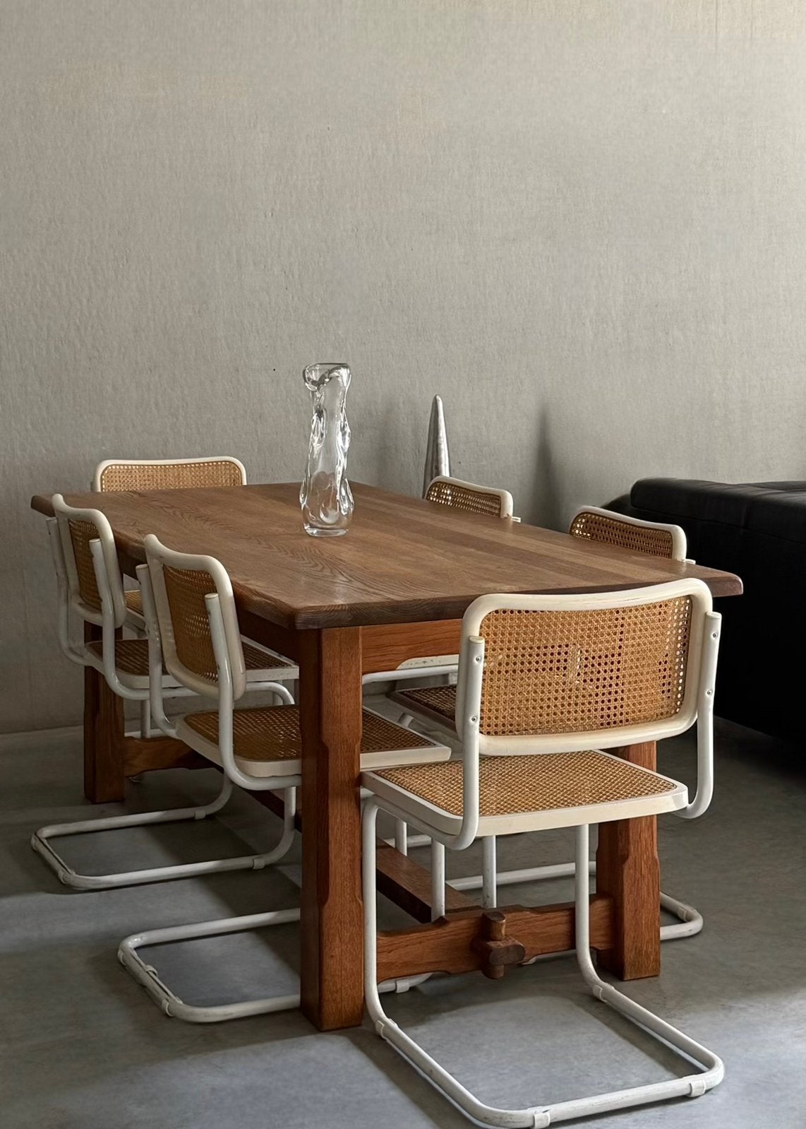 Vintage unieke houten kloostertafel, eettafel, Enlèvement