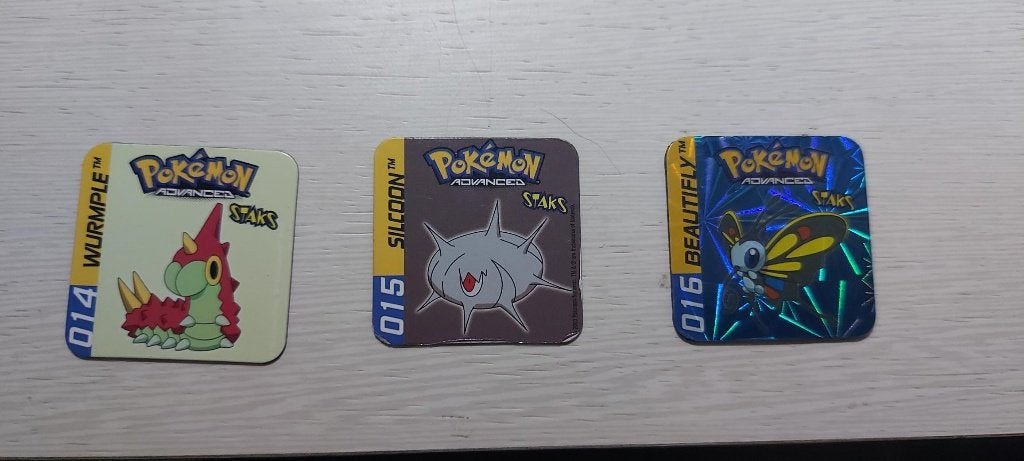 magneten speelgoed Pokemon Wurmple Silcoon Beautifly staks, Kinderen en Baby's, Speelgoed | Educatief en Creatief, Ophalen of Verzenden