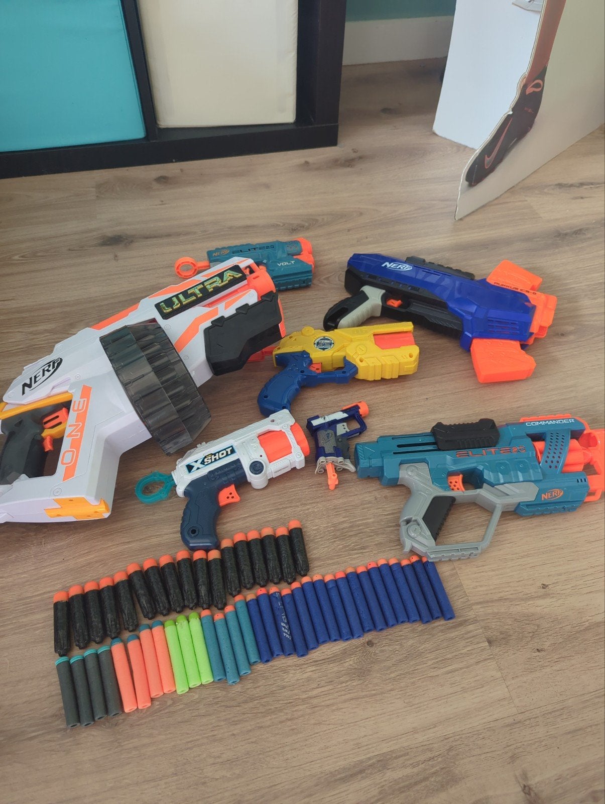 verzameling Nerf geweren, Ophalen
