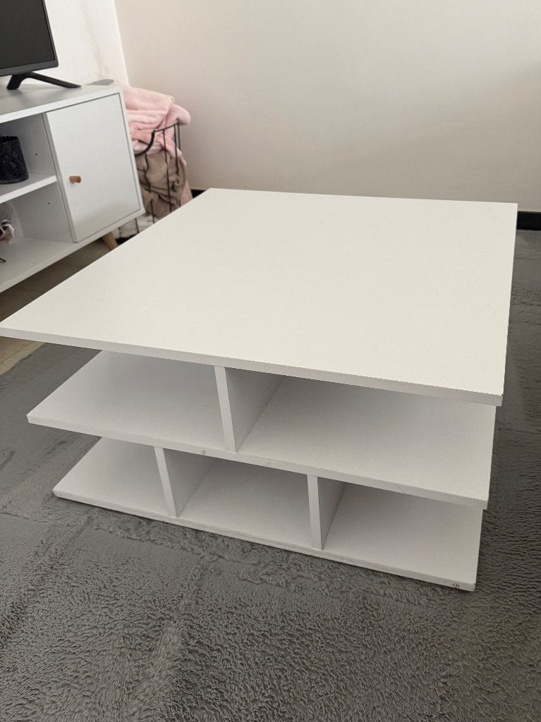 Table basse à vendre, 55 à 75 cm, Enlèvement ou Envoi, Bois, Carré