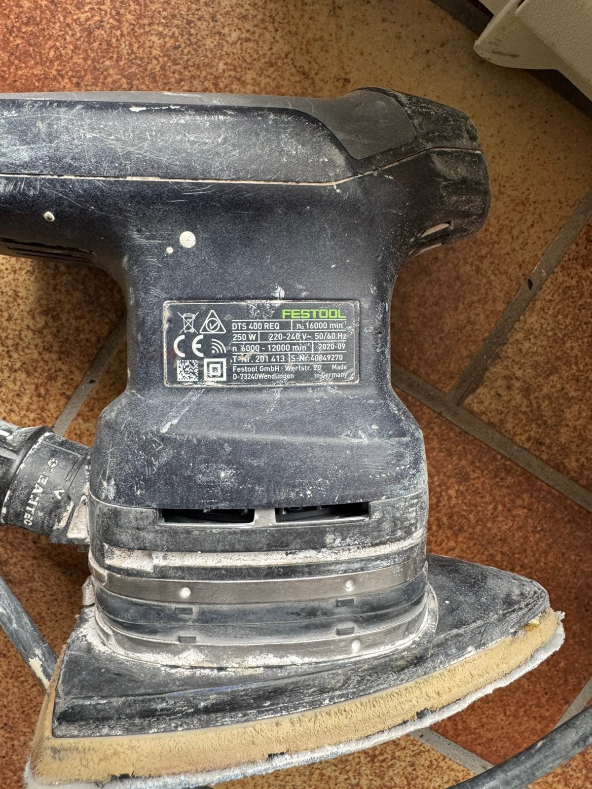 Festool DTS 400 REQ Delta schuurmachine, Bricolage & Construction, Outillage | Ponceuses, Enlèvement, Utilisé