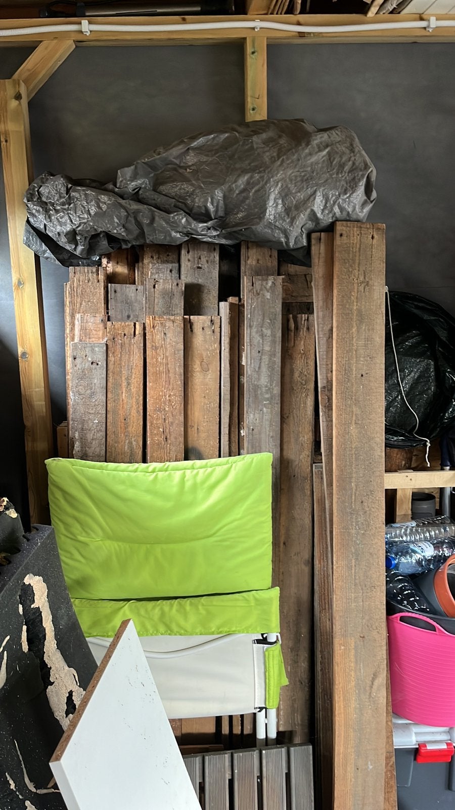 Gratis hout, Doe-het-zelf en Bouw, Ophalen, Gebruikt, Minder dan 25 mm, Plank
