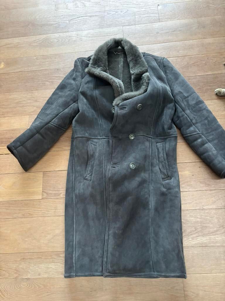 Schapen wol jas grijs maat 50, Enlèvement, Porté, Taille 48/50 (M), Gris