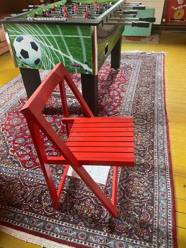 stoelen, Maison & Meubles, Chaises, Rouge, Deux, Enlèvement, Utilisé