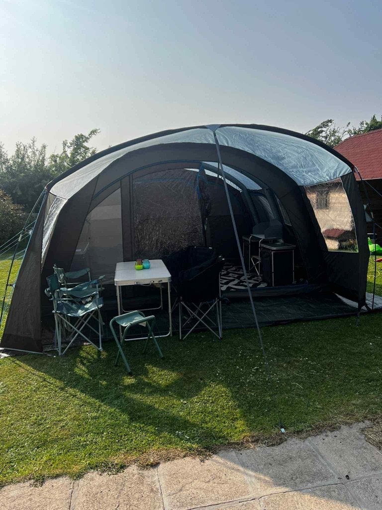 Tent Safarica Indian Hills 440 air, Caravans en Kamperen, Ophalen, Zo goed als nieuw, Tot en met 6