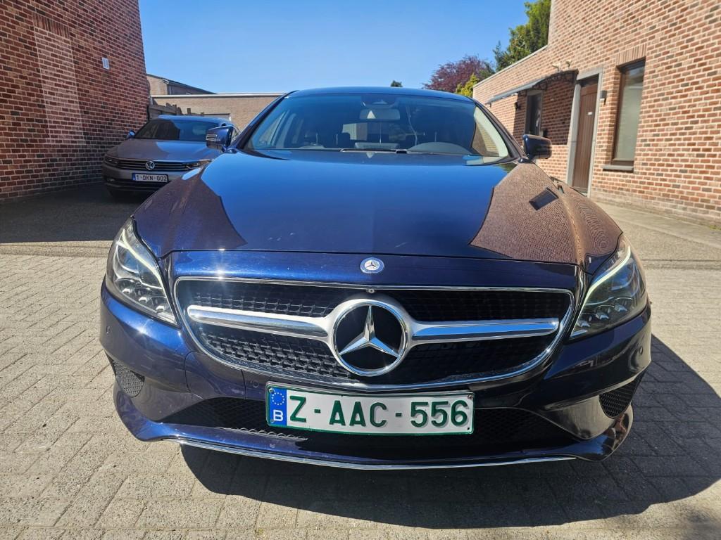 Mercedes CLS 220Cdi 163pk(Bouw2016/178.000km)Euro6, 4 cilinders, Blauw, Bedrijf, 5 deurs