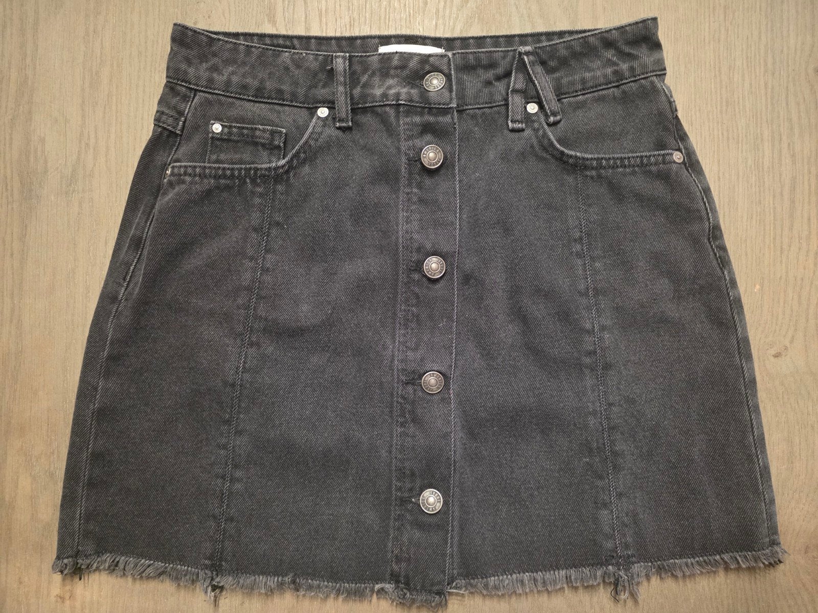 Jeansrok America Today, Zwart, America Today, Boven de knie, Ophalen