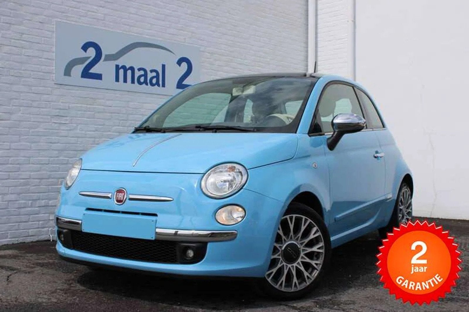 Fiat 500 Airco / inclusief 2 JAAR garantie! (bj 2013), 4 cilinders, Blauw, 1 kg, Bedrijf