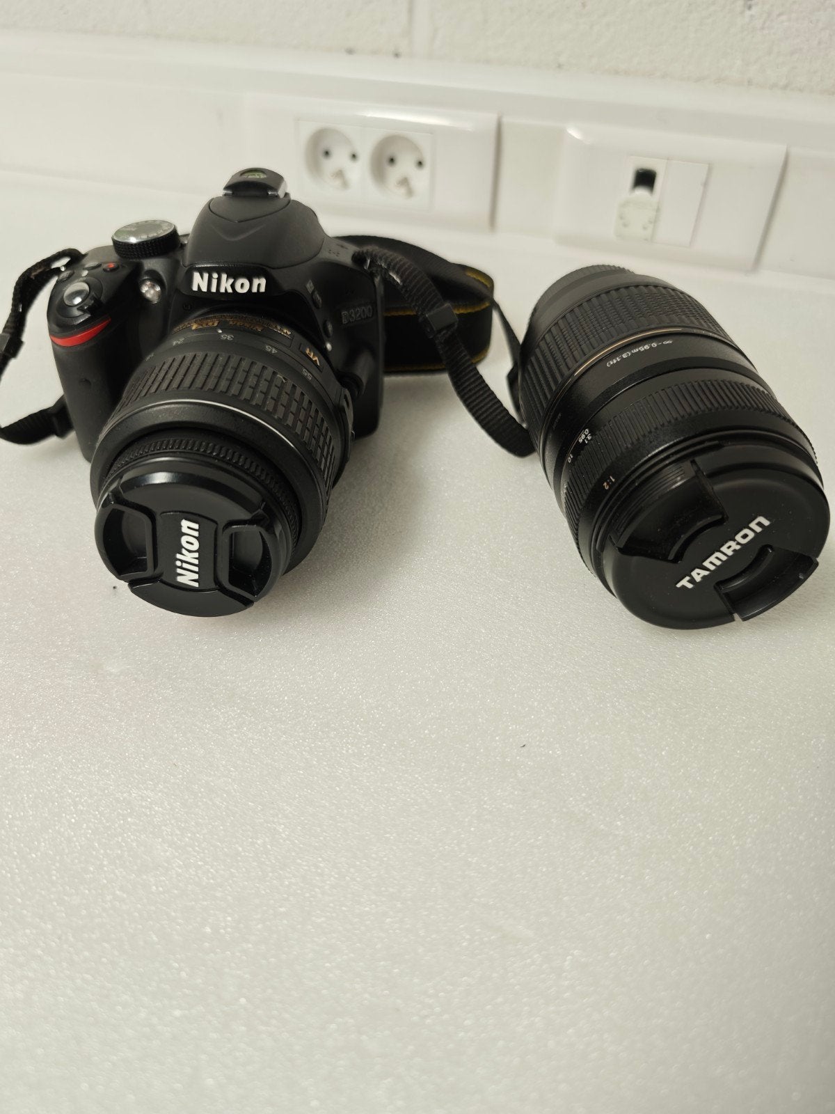 Nikon D3200 met nikonlens 18-55mm f/3.5-5.6 + Tamron AF 70-, Audio, Tv en Foto, Fotocamera's Digitaal, Ophalen of Verzenden, Nikon