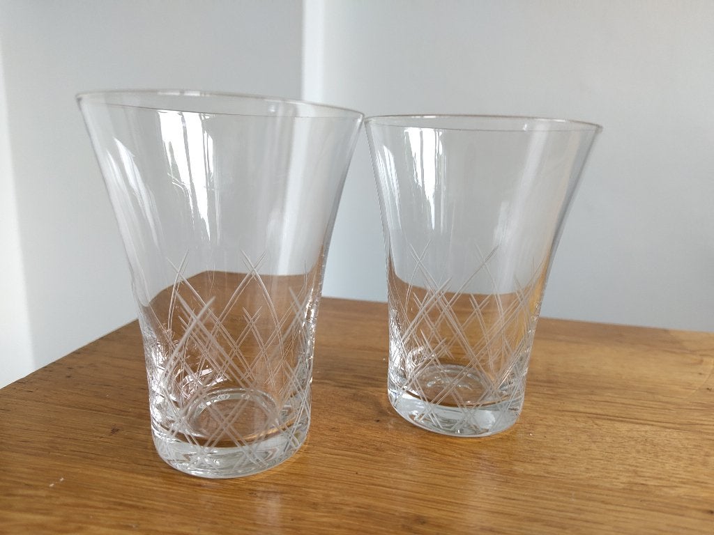 Lot de 10 verres a eau et 4 petits verres, Enlèvement, Comme neuf, Verre à eau