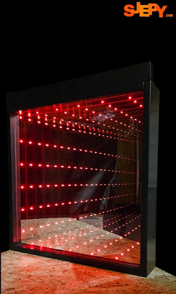 Miroirs Infinity Smile 50x50cm, Enlèvement ou Envoi, Neuf, Décoration