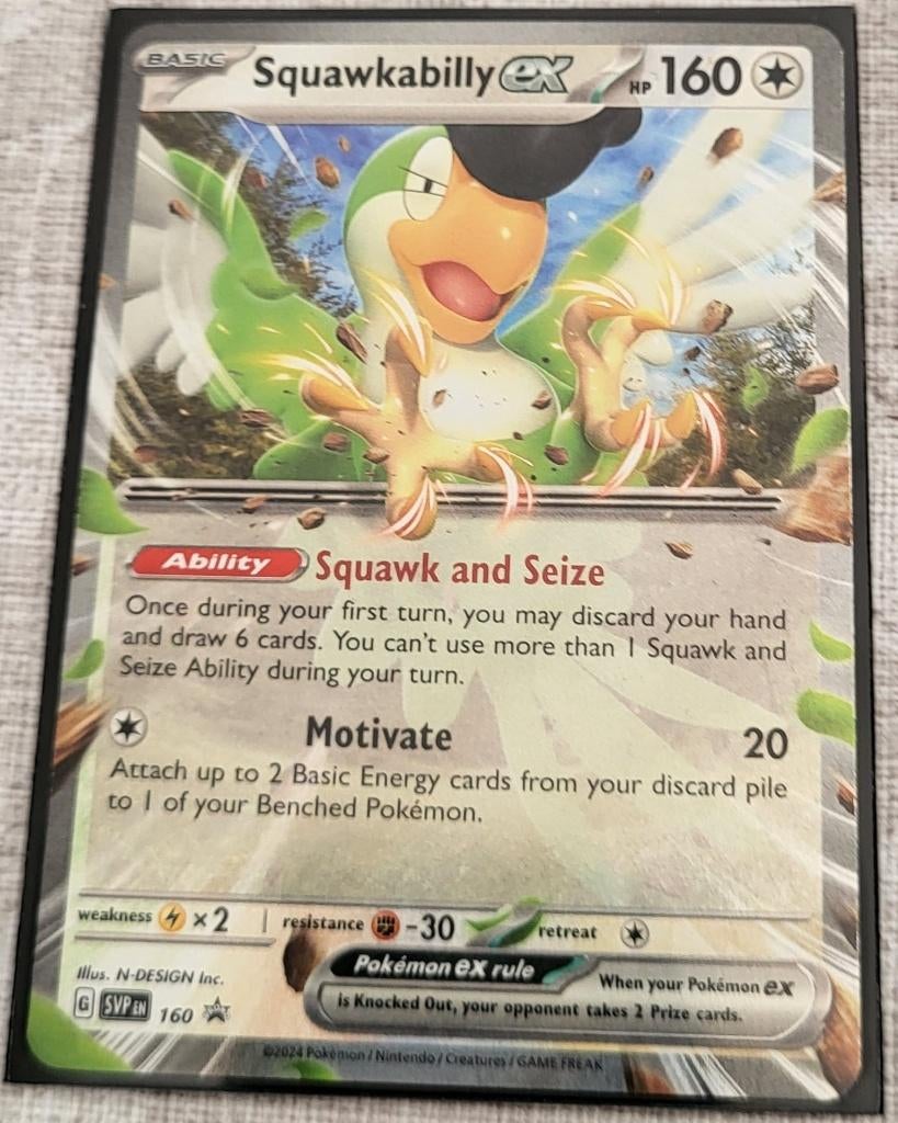 Squawkabilly ex, Hobby en Vrije tijd, Verzamelkaartspellen | Pokémon, Ophalen, Nieuw, Losse kaart