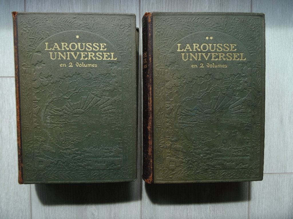 Encyclopédie Larousse Universel en 2 volumes, Série complète, Général, Enlèvement, Utilisé