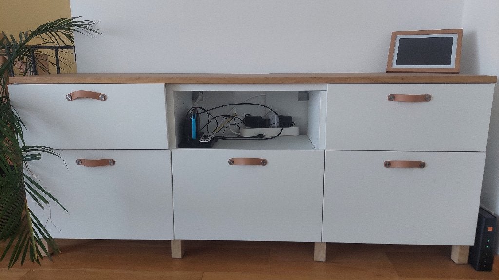 IKEA BESTÅ Opbergcombinatie met deuren, Huis en Inrichting, 150 tot 200 cm, Modern IKEA, Ophalen of Verzenden, Minder dan 100 cm